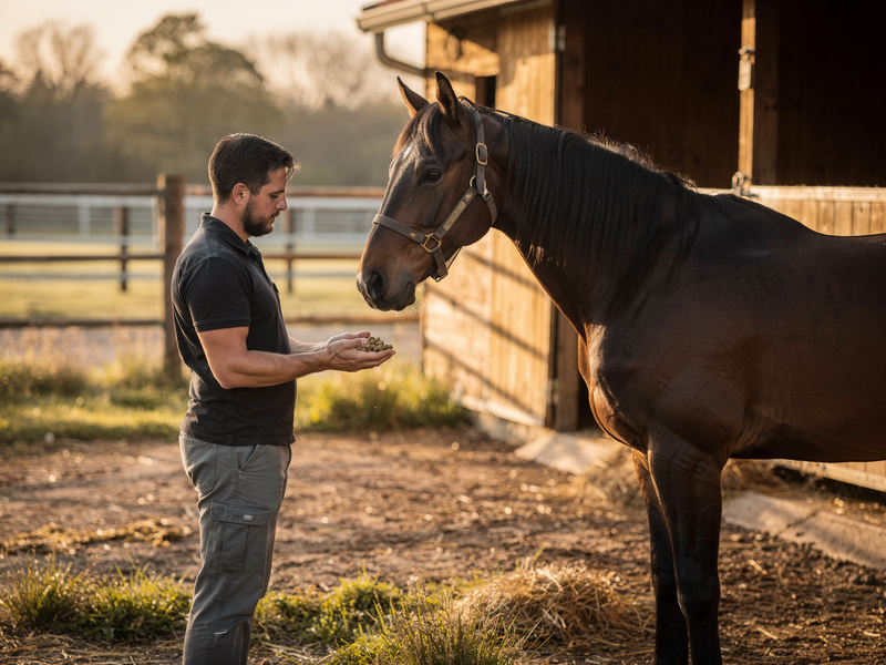 Probiotics in the morning or evening? The best time for horses