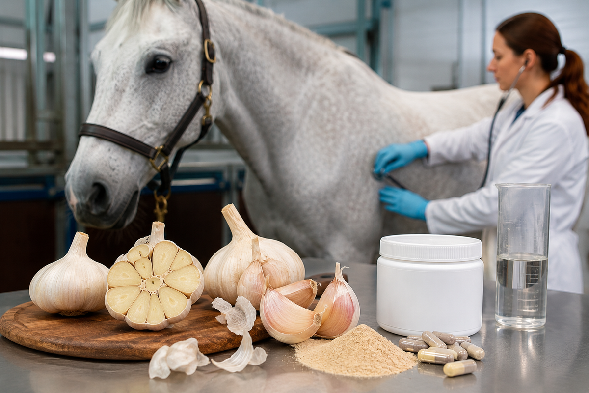 What does garlic help horses with? Dosage and opinions 2026