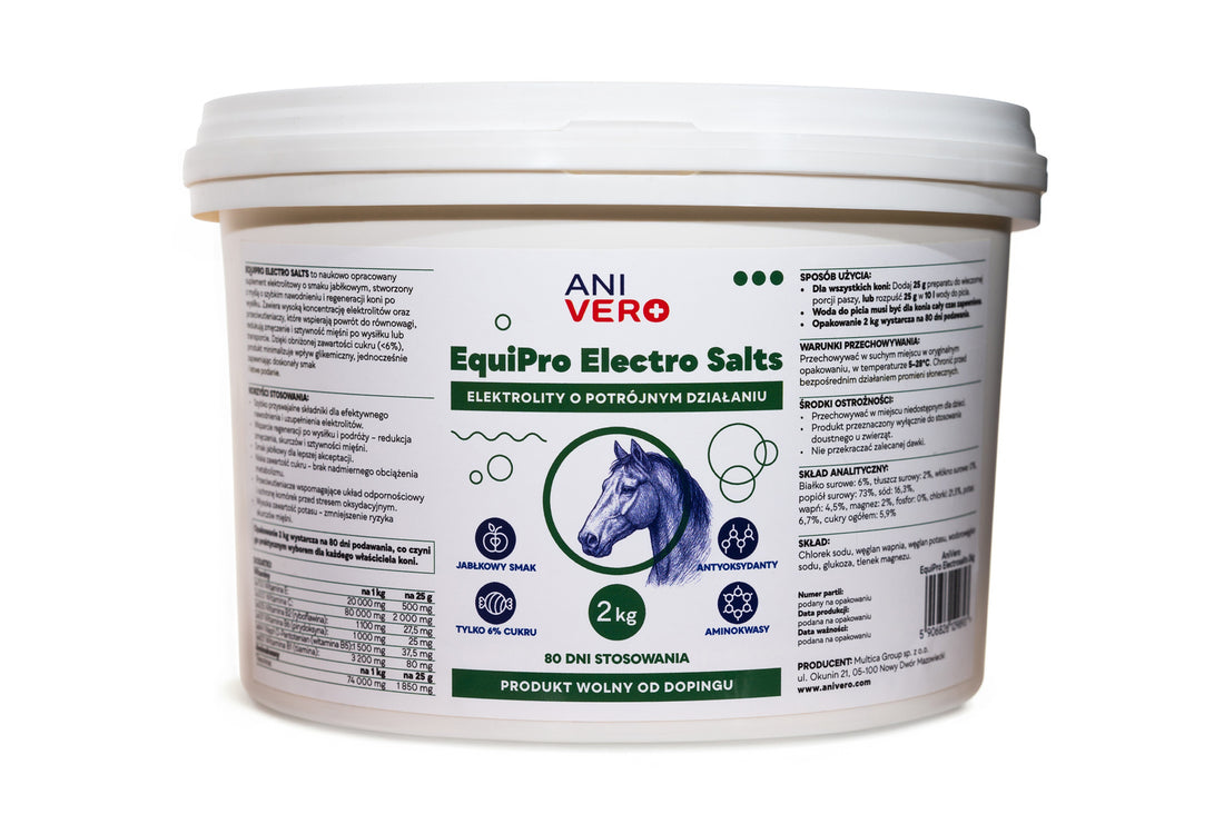 AniVero EquiPro Electro Salts 2kg - triple-action electrolytes