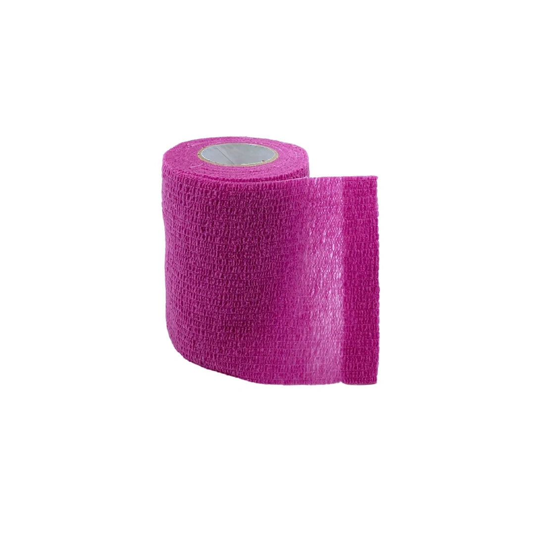 Samoprzylepny kohezyjny bandaż ProWrap, 5cm x 450cm różowy