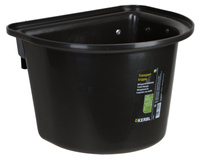 Feed trough with hanger, 12 L Black