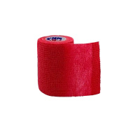 Self-adhesive cohesive ProWrap bandage, 5 × 450 cm - red