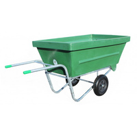 Duża taczka stajenna z systemem przechyłu 650L